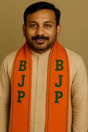 Gamcha GCM BJP Modi Photo (Kesari)