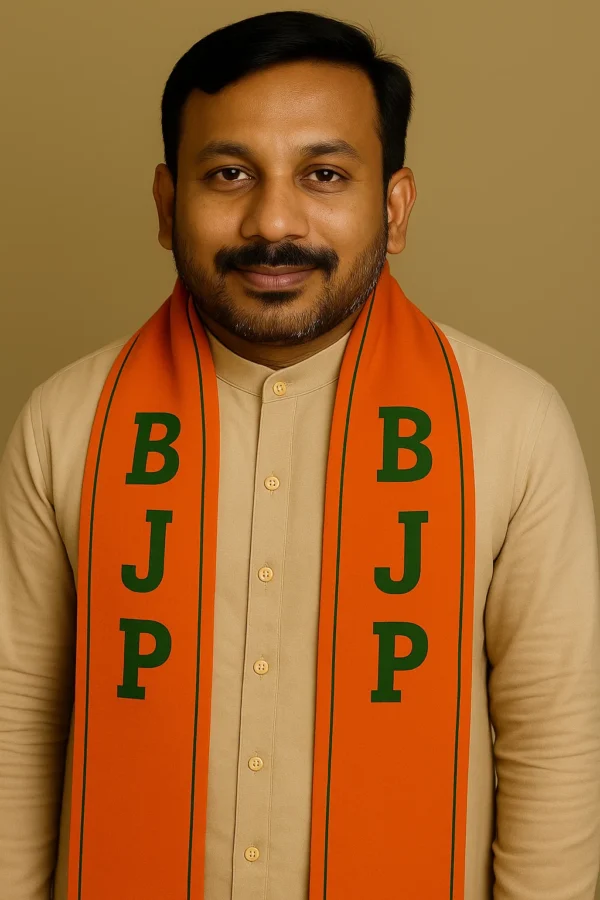Gamcha GCM BJP Modi Photo (Kesari)