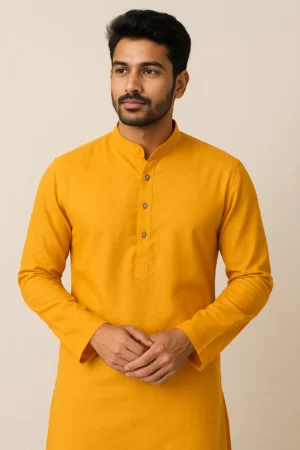 Kurta Nidhi Kunj Mitwa (Plain Cotton)