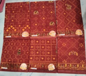 Cotton Saree Akira Red Special