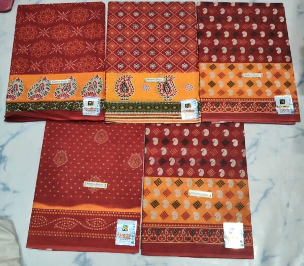 Cotton Saree Rajasthan Resham Chundri