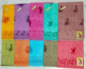 Cotton Saree Karina Kaju Pista