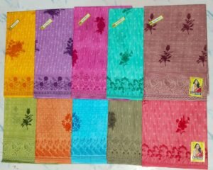 Cotton Saree Karina Kaju Pista