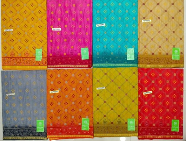 Cotton Saree Outlook Opa Bandhej