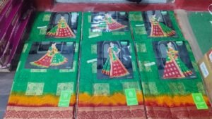 Cotton Saree Outlook Fab Green BP