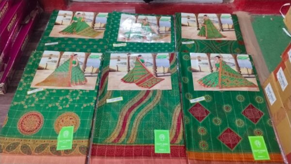 Cotton Saree Outlook Orra Green BP