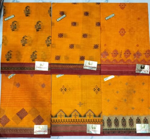 Cotton Saree Shubharambh Gold Special