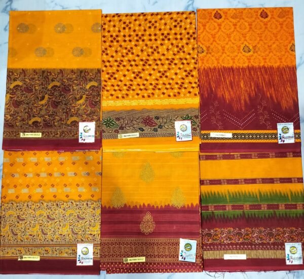 Cotton Saree Rajaram Anupama Gold