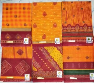 Cotton Saree Rajaram Lotus Gold