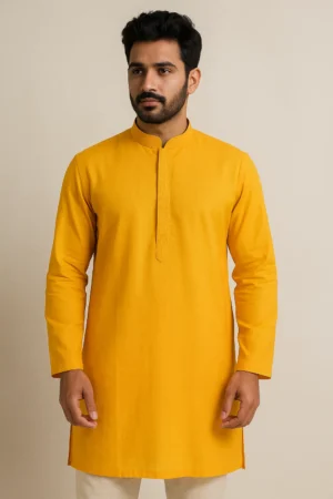 Kurta Nidhi Kunj Gangajal (Plain Cotton)