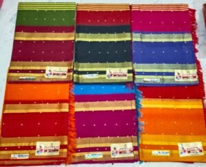 Cotton Saree Somnath Baby With Jhalar