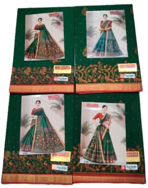 Cotton Saree Ratan Paan Border