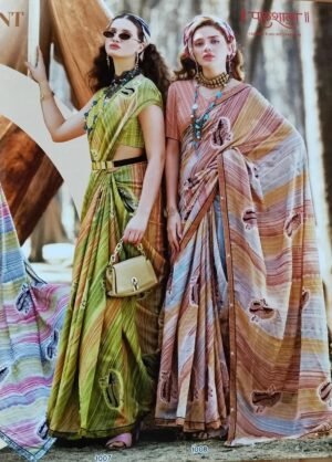 Synthetic Saree Paathshaala Super Duper