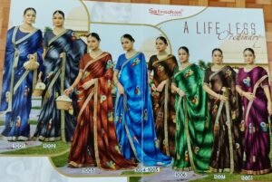 Synthetic Saree Satvachan Balu Shahi