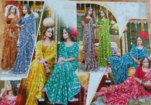 Synthetic Saree Satvachan Gurukul