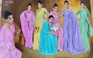 Synthetic Saree Satvachan Roli Moli