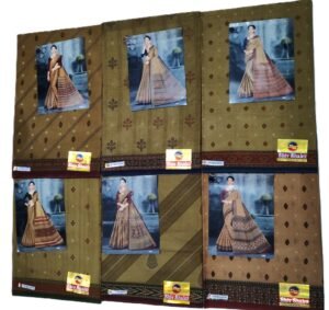 Cotton Saree Shiv Shakti Shubh Laxmi