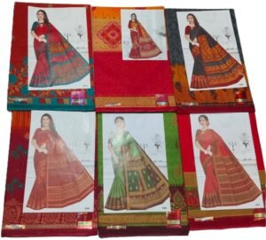 Cotton Saree Bhagwan BolBala