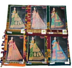 Cotton Saree Chhajer Biscuit Butta