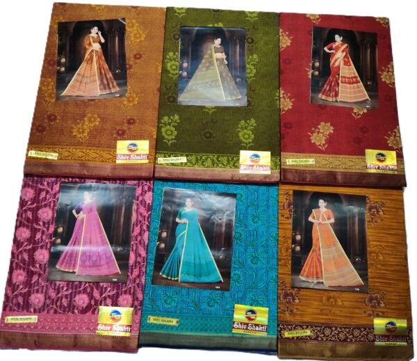 Cotton Saree Shiv Shakti Rang Malaika