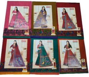 Cotton Saree Minu Madhubani Gala