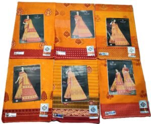 Cotton Saree Ridhi Sidhi Murliwala Gold