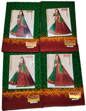 Cotton Saree Ratan Avocado