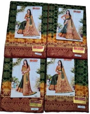 Cotton Saree Ratan Mehandi Jacquard