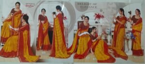 Synthetic Saree Nandini Bharat Ratna