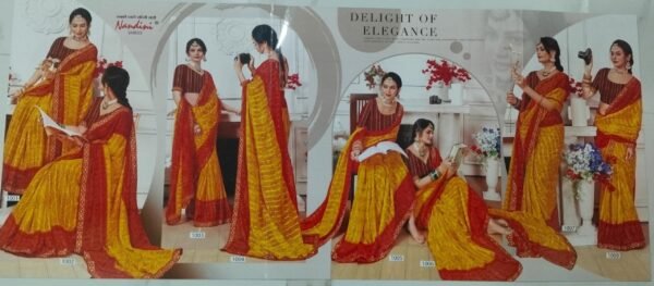 Synthetic Saree Nandini Bharat Ratna