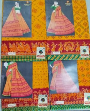 Cotton Saree Paresh Maithili Gold