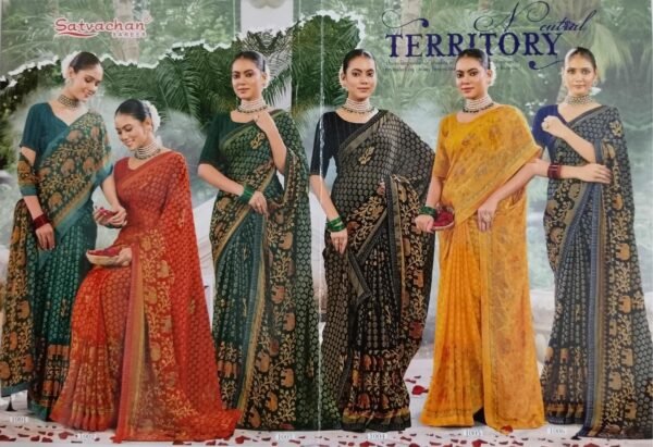 Synthetic Saree Satvachan Metro