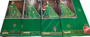Cotton Saree Meera Green Siroski
