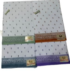 Cotton Saree Shubharambh Dolly White