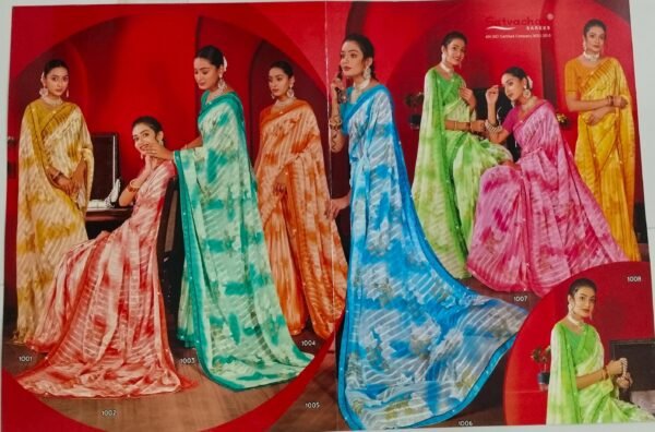Synthetic Saree Satvachan Saffron