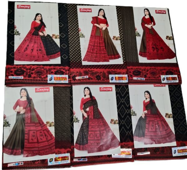 Cotton Saree Sanjay Natasha