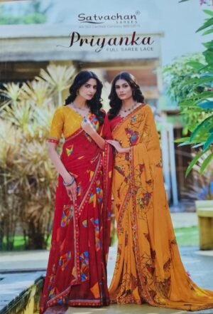 Synthetic Saree Satvachan Priyanka