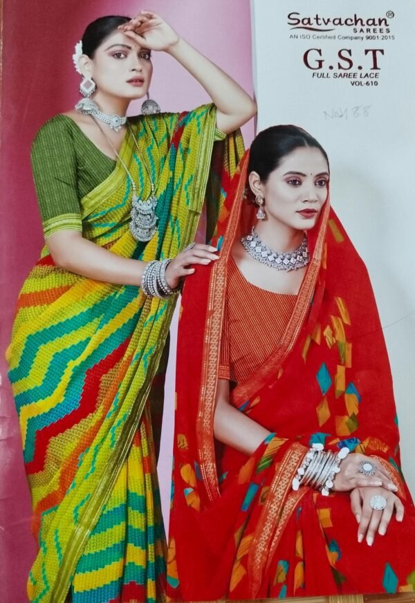 Synthetic Saree Satvachan GST - Image 2