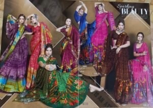 Synthetic Saree Satvachan Amrita