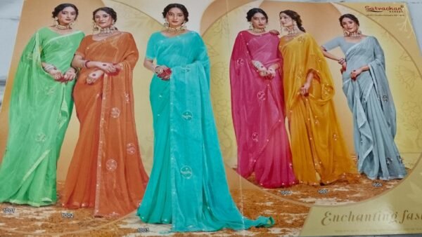 Synthetic Saree Satvachan Croma