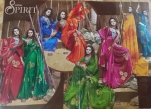 Synthetic Saree Satvachan Seven Wonders