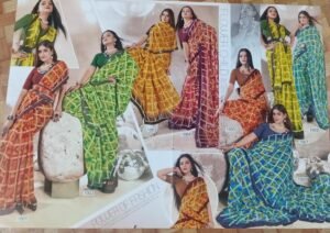 Synthetic Saree Satvachan Aalu Tikki