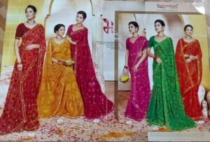 Synthetic Saree Satvachan Trin Trin