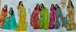 Synthetic Saree Vasundhara Dev Shakhi