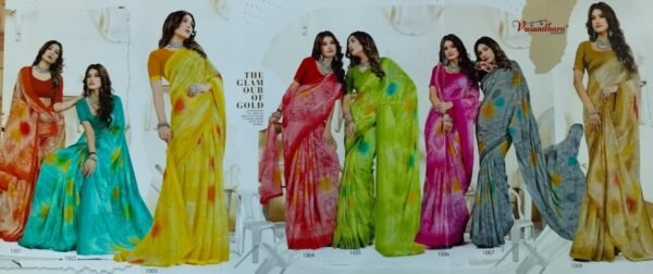 Synthetic Saree Vasundhara Dev Shakhi