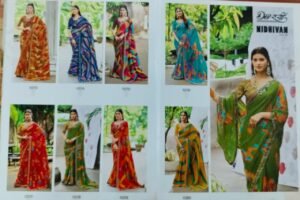 Synthetic Saree Dev Sakhi Nidhivan