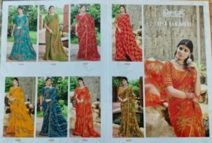 Synthetic Saree Dev Sakhi Teen Baan Dhaaree
