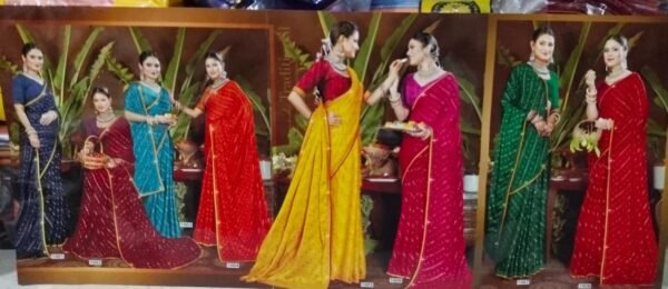 Synthetic Saree Nandini Mor Chhadi - Image 2