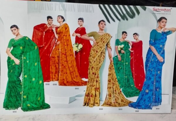 Synthetic Saree Satvachan Swaroop
