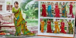 Synthetic Saree Nandini Jolly